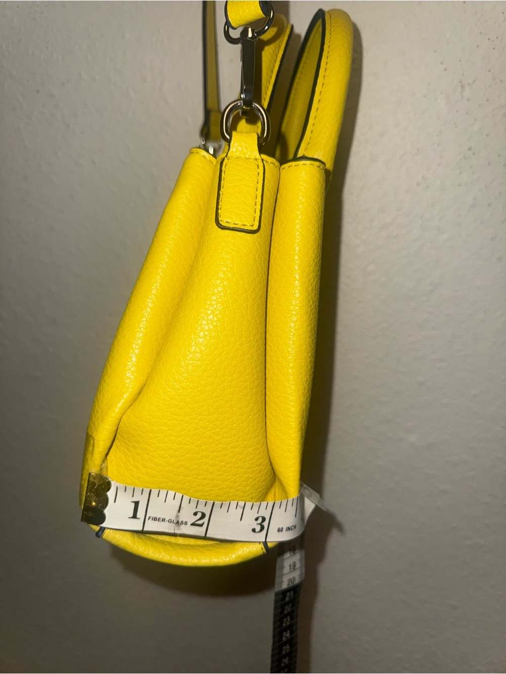 Parfois Yellow Leather crossbody bag with Detachable Strap - Picture 7 of 8